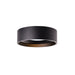 Trenton LED Flush Mount Black-Flush Mounts-Kuzco Lighting-Lighting Design Store