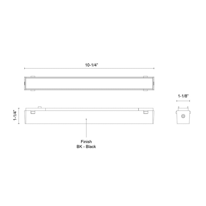Jaren LED Track Light Bar Black-Track-Kuzco Lighting-Lighting Design Store