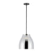 Trinity LED Pendant Black/Chrome-Mini Pendants-Kuzco Lighting-Lighting Design Store