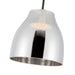 Trinity LED Pendant Black/Chrome-Mini Pendants-Kuzco Lighting-Lighting Design Store
