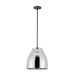 Trinity LED Pendant Black/Chrome-Mini Pendants-Kuzco Lighting-Lighting Design Store