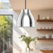 Trinity LED Pendant Black/Chrome-Mini Pendants-Kuzco Lighting-Lighting Design Store