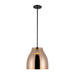 Trinity LED Pendant Black/Copper-Mini Pendants-Kuzco Lighting-Lighting Design Store