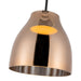 Trinity LED Pendant Black/Copper-Mini Pendants-Kuzco Lighting-Lighting Design Store