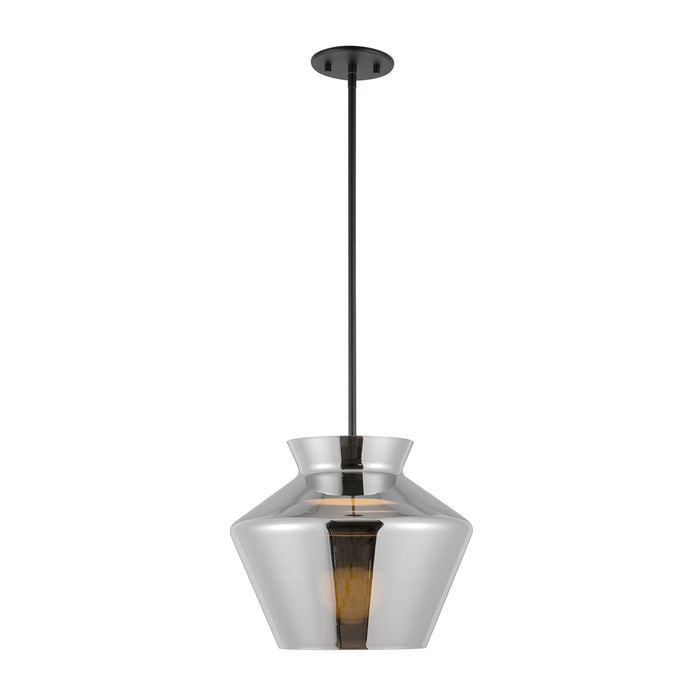 Trinity LED Pendant Black/Chrome-Pendants-Kuzco Lighting-Lighting Design Store