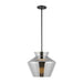 Trinity LED Pendant Black/Chrome-Pendants-Kuzco Lighting-Lighting Design Store