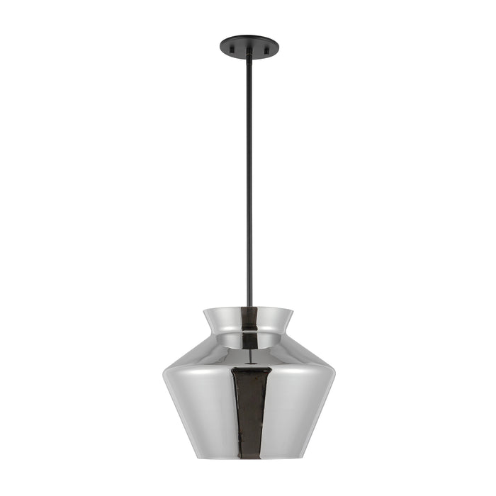 Trinity LED Pendant Black/Chrome-Pendants-Kuzco Lighting-Lighting Design Store
