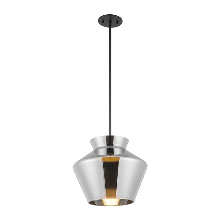 Trinity LED Pendant Black/Chrome-Pendants-Kuzco Lighting-Lighting Design Store