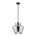 Trinity LED Pendant Black/Chrome-Pendants-Kuzco Lighting-Lighting Design Store