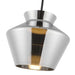 Trinity LED Pendant Black/Chrome-Pendants-Kuzco Lighting-Lighting Design Store
