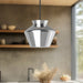 Trinity LED Pendant Black/Chrome-Pendants-Kuzco Lighting-Lighting Design Store
