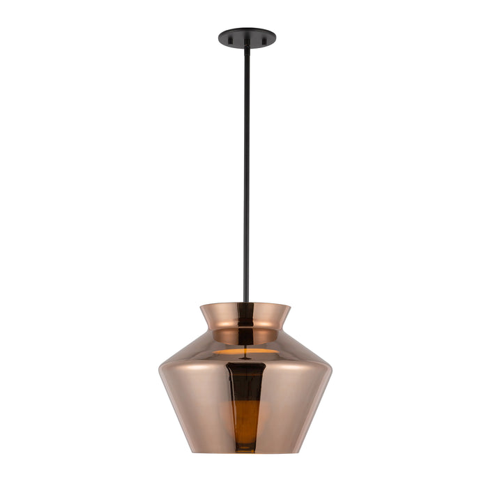 Trinity LED Pendant Black/Copper-Pendants-Kuzco Lighting-Lighting Design Store