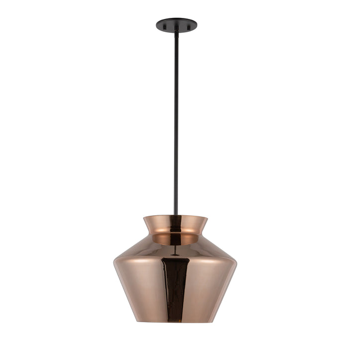 Trinity LED Pendant Black/Copper-Pendants-Kuzco Lighting-Lighting Design Store