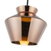 Trinity LED Pendant Black/Copper-Pendants-Kuzco Lighting-Lighting Design Store