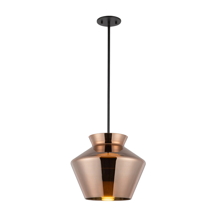 Trinity LED Pendant Black/Copper-Pendants-Kuzco Lighting-Lighting Design Store