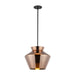 Trinity LED Pendant Black/Copper-Pendants-Kuzco Lighting-Lighting Design Store