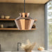 Trinity LED Pendant Black/Copper-Pendants-Kuzco Lighting-Lighting Design Store
