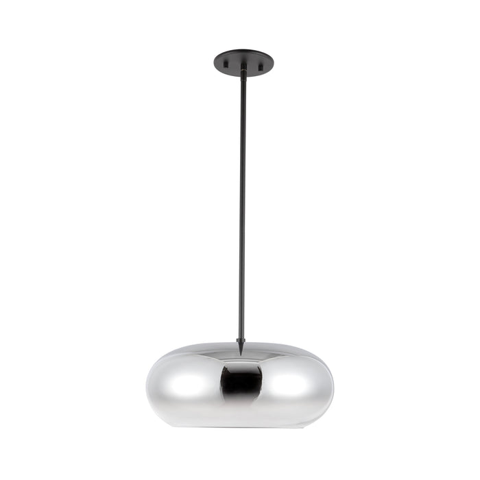 Trinity LED Pendant Black/Chrome-Pendants-Kuzco Lighting-Lighting Design Store