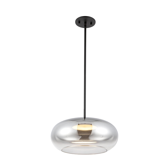 Trinity LED Pendant Black/Chrome-Pendants-Kuzco Lighting-Lighting Design Store