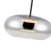 Trinity LED Pendant Black/Chrome-Pendants-Kuzco Lighting-Lighting Design Store