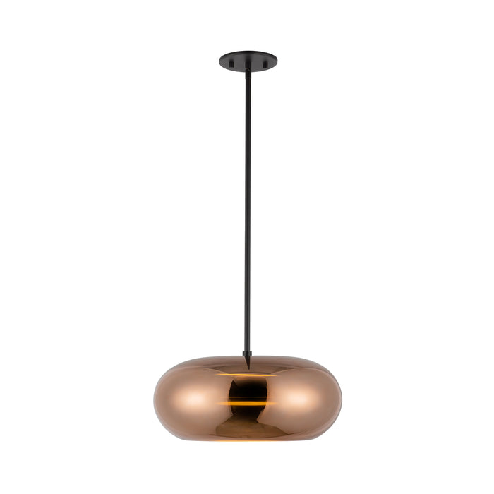 Trinity LED Pendant Black/Copper-Pendants-Kuzco Lighting-Lighting Design Store