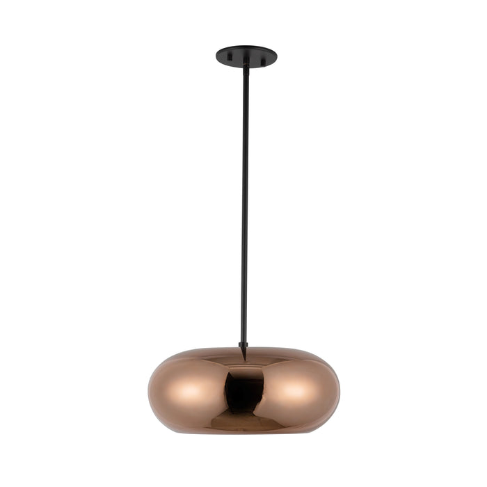 Trinity LED Pendant Black/Copper-Pendants-Kuzco Lighting-Lighting Design Store