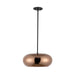 Trinity LED Pendant Black/Copper-Pendants-Kuzco Lighting-Lighting Design Store