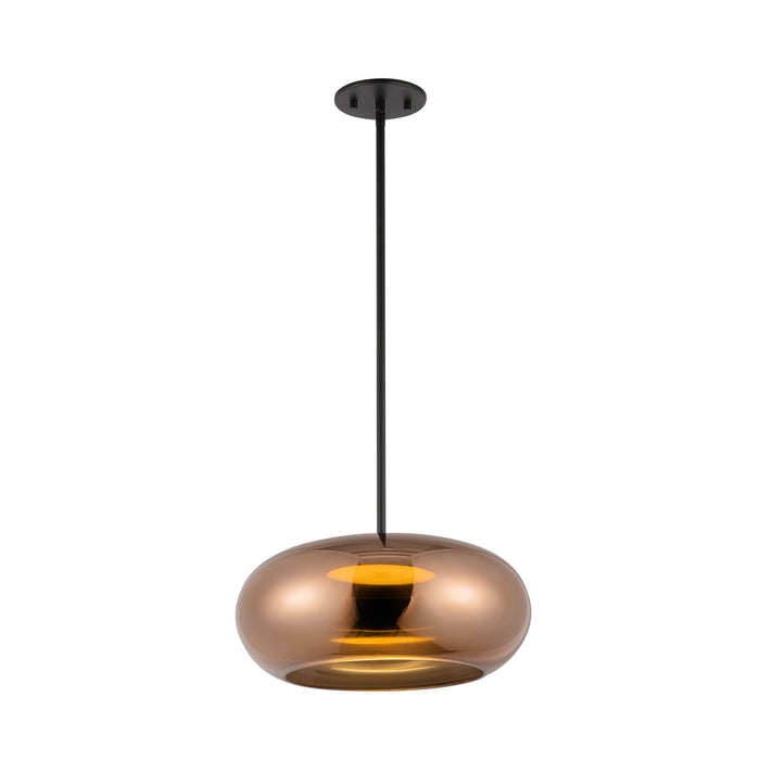 Trinity LED Pendant Black/Copper-Pendants-Kuzco Lighting-Lighting Design Store