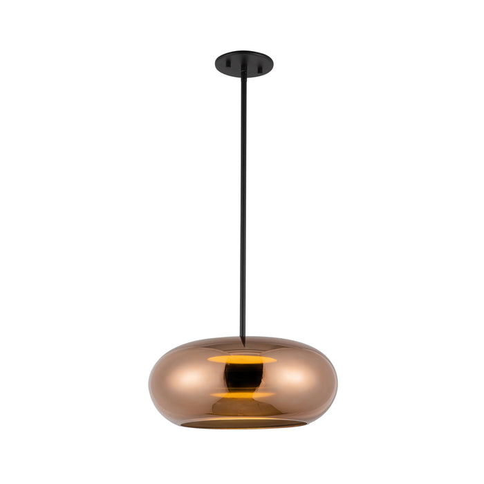 Trinity LED Pendant Black/Copper-Pendants-Kuzco Lighting-Lighting Design Store