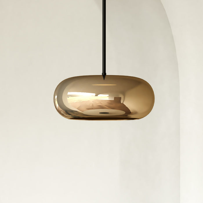 Trinity LED Pendant Black/Copper-Pendants-Kuzco Lighting-Lighting Design Store