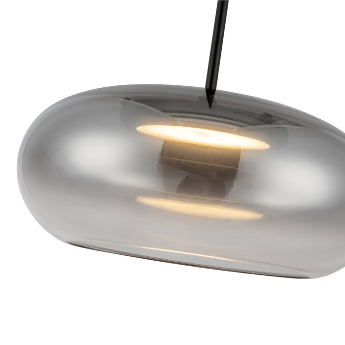 Trinity LED Pendant Black/Smoked-Pendants-Kuzco Lighting-Lighting Design Store