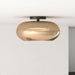 Trinity LED Semi-Flush Mount Black/Copper-Semi-Flush Mts.-Kuzco Lighting-Lighting Design Store