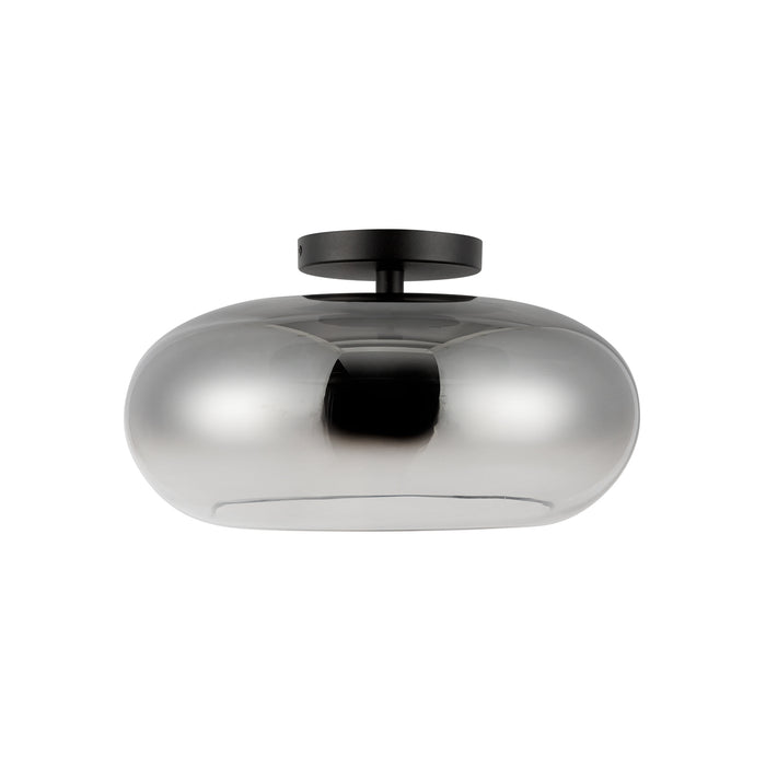 Trinity LED Semi-Flush Mount Black/Smoked-Semi-Flush Mts.-Kuzco Lighting-Lighting Design Store