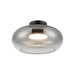 Trinity LED Semi-Flush Mount Black/Smoked-Semi-Flush Mts.-Kuzco Lighting-Lighting Design Store