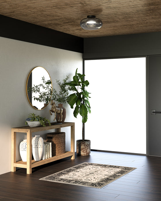 Trinity LED Semi-Flush Mount Black/Smoked-Semi-Flush Mts.-Kuzco Lighting-Lighting Design Store