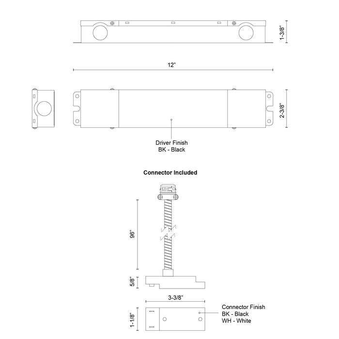 Trilo Track Track Remote Driver White-Specialty Items-Kuzco Lighting-Lighting Design Store