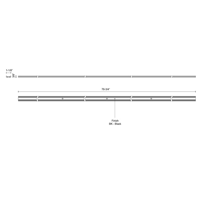 Trilo Track Track Rail White-Track-Kuzco Lighting-Lighting Design Store