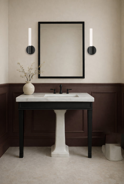 Tubi LED Wall Sconce Black-Sconces-Maxim-Lighting Design Store