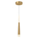 Ultra LED Pendant Brushed Gold-Mini Pendants-Kuzco Lighting-Lighting Design Store