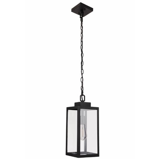 Marin One Light Outdoor Pendant Textured Black