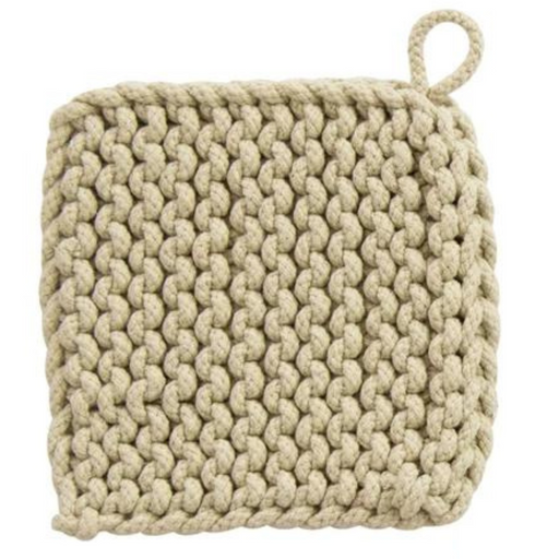 Seafoam Cotton Crocheted Potholder