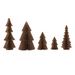 Paper Folding Honeycomb Trees Set of 5 (Brown)-Home Accents-Creative Co-op-Lighting Design Store