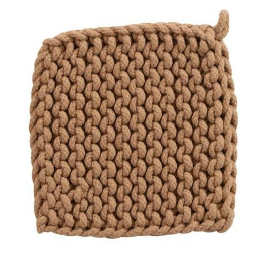 Honey Cotton Crocheted Potholder