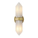 Valencia Two Light Vanity Vintage Brass/Alabaster-Sconces-Alora-Lighting Design Store