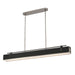 Valise LED Island Pendant Aged Nickel/Tuxedo Leather-Linear/Island-Alora-Lighting Design Store