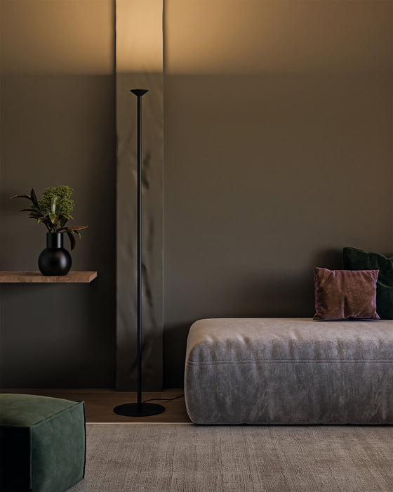 Valor LED Floor Lamp Black-Lamps-Kuzco Lighting-Lighting Design Store