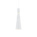 Vanderbilt One Light Pendant White With Gold Detail-Mini Pendants-Kuzco Lighting-Lighting Design Store