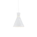 Vanderbilt One Light Pendant White With Gold Detail-Mini Pendants-Kuzco Lighting-Lighting Design Store