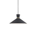 Vanderbilt One Light Pendant Black With Gold Detail-Pendants-Kuzco Lighting-Lighting Design Store