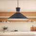 Vanderbilt One Light Pendant Black With Gold Detail-Pendants-Kuzco Lighting-Lighting Design Store